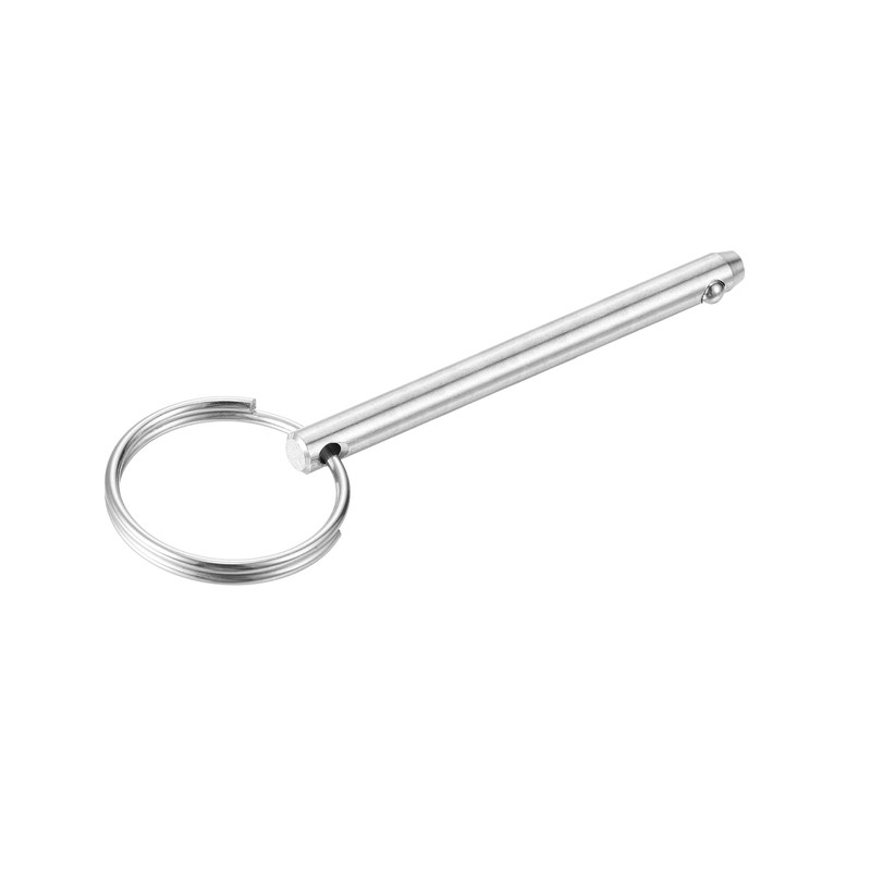 sourcing map 2Pcs 6mmx60mm Quick Release Pins, Carbon Steel Marine