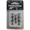 Praesten Treble Hooks – 8 Treble Hooks, Size: 12