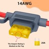 2-Pack Inline Fuse Holder, 14 AWG 20A In-Line Standard Blade