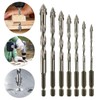 7 Count Masonry Drill Bit Set,Industrial Strength Carbide Drill Bit