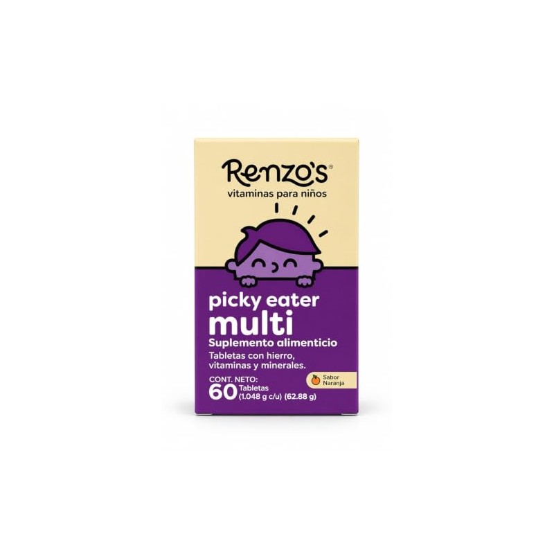 Renzos Picky Eater KIT 3 Multivitaminico para Nios 18 Vitaminas