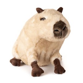 The Petting Zoo Capybara Stuffed Animal Plushie, Gifts for Kids, Earth Keeperz Wildlife Animals, Zoologee Brown Capybara Plush Toy, 13 inches
