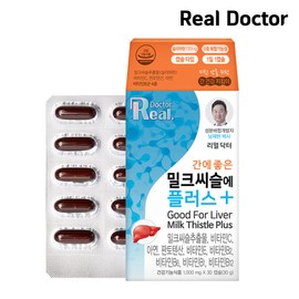 Real Doctor Liver-Good Milk Thistle Plus 1000mg 30 capsules (30g) 1 unit / 리얼닥터 간에좋은 밀크씨슬에 플러스 1000mg30캡슐 (30g) 1개