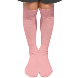 Couver Calcetines de béisbol acolchados de rizo alto para jóvenes y niños, Rosado claro, Small