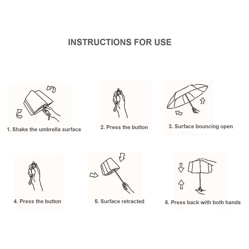 LCY Automatic Parasol UV Protection Foldable Small Lightweight Compact Sun