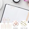 TEHAUX 100pcs Cross Shaped Paper Clips Decorative File Clips for