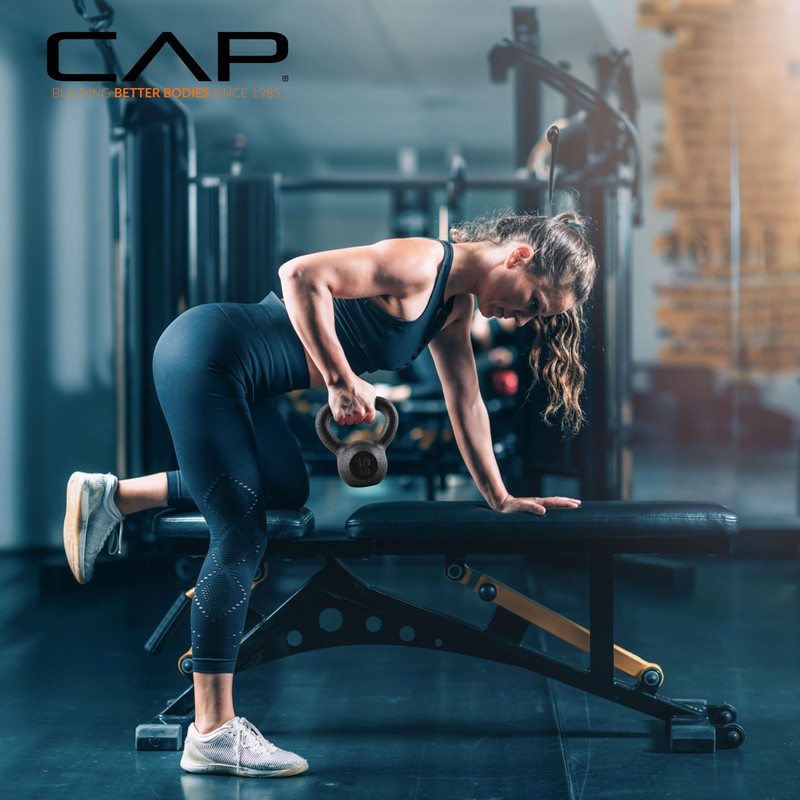 CAP Barbell Black Cast Iron Kettlebell | 25 Pounds