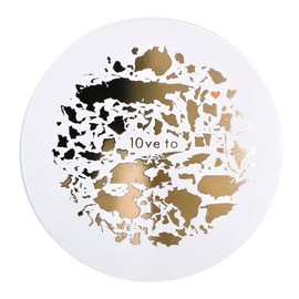 10ve to UV Powder, SPF50+/PA+++, 0.3 oz (10 g), Semi-Matte, UV Care, Pressed Powder, Charity, Donation, Unscented (Clear, Main Unit)