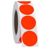 Hybsk 1 Inch Round Blank Fluorescent Red Shooting Target Pasters