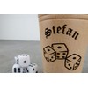 Garage-SixtySix Puzzle Cup with Cubes Design | Real Leather Dice