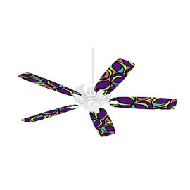 Crazy Dots 01 - Ceiling Fan Skin Kit fits most 42 inch fans (FAN and BLADES SOLD SEPARATELY)