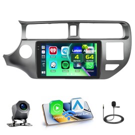 Fuluku 4+64GB Android 15 Car Stereo for Kia Rio 2012-2014 Wireless Carplay Android Auto, 9 Inch Incell Touch Screen Car Stereo with GPS, Backup Camera, Bluetooth, FM/RDS, EQ, WiFi, SWC