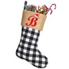 20 Inches Large Monogram Christmas Stockings Embroidered Initial Christmas Stocking
