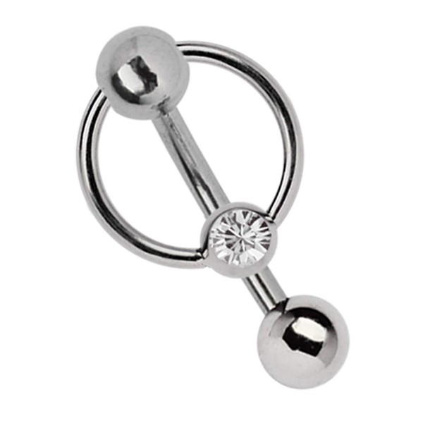 Modern Nature Piercing Jewellery, Genital Piercing Titanium Banana 1.6 mm,