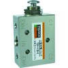 TRUSCO TSV-41B-6 4-Way Small Switching Valve, 5 Ports, 1/8 Button