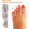 16 Piezas Separadores de Dedos de Silicona para Pedicura, Lavables