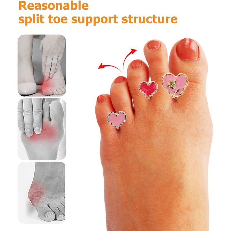 16 Piezas Separadores de Dedos de Silicona para Pedicura, Lavables