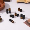RAMFIYN 120 pack Amber Roller Bottles for Essential Oils 2ml