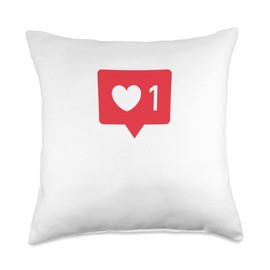Social Media Likes Insta Famous Throw Pillow
