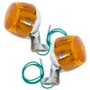 MONOSTORE Motorcycle Turn Signal Orange Light Lamp Retro Stay Monkey