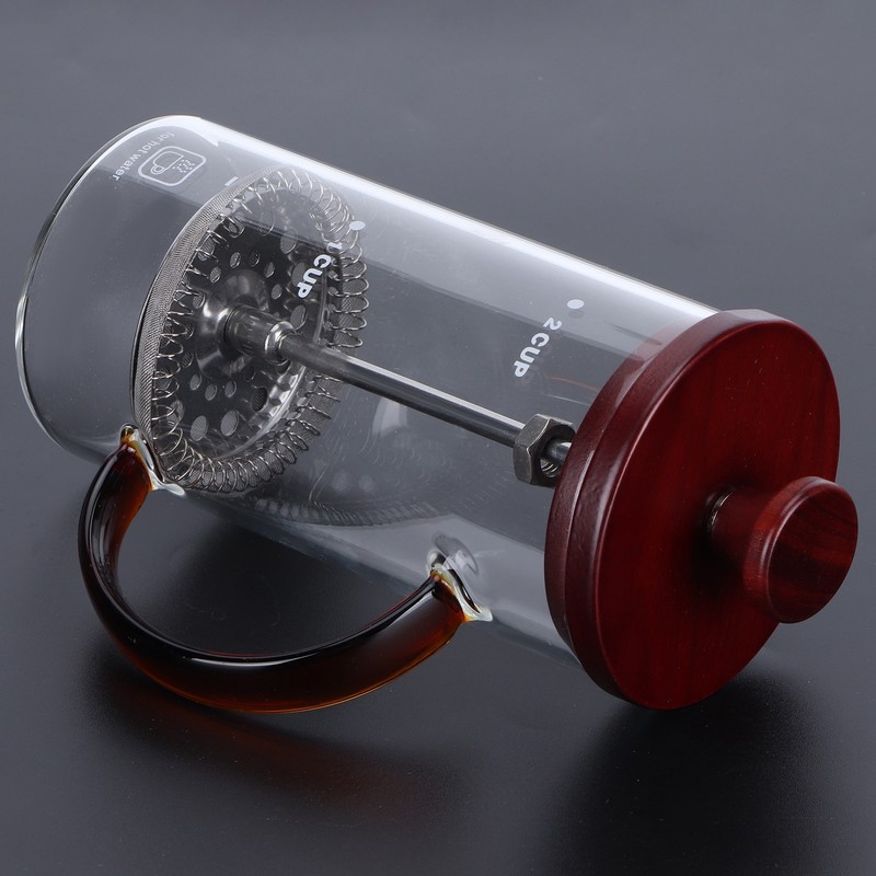 Coffee Press Pot 400ml High Borosilicate Glass Coffee Brewer Maker