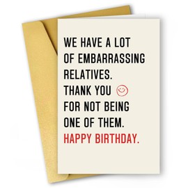 ICOOLYI Humor Birthday Card & Gifts for Family,Funny Birthday Card & Gifts for Niece or Nephew,Cousin,Happy Birthday Card & Gifts Aunty, Uncle,Cute Birthday Card & Gifts for Brother and Sister,