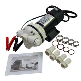 Sachiel DC 12V DEF Transfer Pump for Diesel Exhaust Fluid, Diaphragm Irrigation Self-Priming Electric Water Pump, Chemical Transfer Compatible, 400W, 10.6 GPM, 36ft Lift