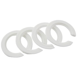 TAODAN 12PCS Lampshade Adaptor Ring E27 to E14 Flat 45x29MM Plastic Lampshade Reducer Ring Iron Lampshade Ring Adaptor Reducer Ring Compatible with Bayonet Front Lighting Sockets Ceiling Lights