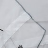 ESLIR Roman Blind with Tabs, Transparent Tab-Top Kitchen Curtains, Modern
