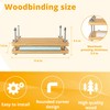 pamctry Bamboo Wooden Book Press for Bookbinding - Portable Bookbinding