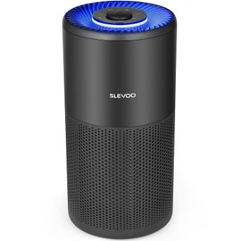 SLEVOO Air Purifier for Home Bedroom up to 1015 ft², Allergies Pet Hair, 3-in-1 Filter with hepa Air Purifier, Ultra Quiet 24 DB Sleep Mode,Aromatherapy,clean for Allergies,Pollutants,Smoke (black)