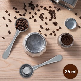 25ml Measuring Spoon,Long Handled Tea Coffee Measuring Spoon Scoop Tablespoon,Coffee Scoop Spoon,Stainless Steel Coffee Scoop Tablespoon Tea Coffee Spice Measure Scoop