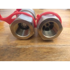 OKBA 3/4? NPT Skid Steer for Bobcat Kubota Flat Face Hydraulic Quick Connect Couplers