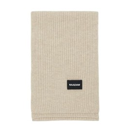 NAADAM Unisex Signature Ribbed Cashmere Scarf,Oatmeal,OS