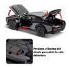 Dodge Challenger Hellcat Metal Escala 1:32 Luz Y Sonido Base.