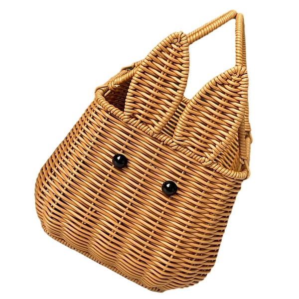 JOINPAYA Easter Bunny Ear Woven Basket: Small Easter Egg Basket