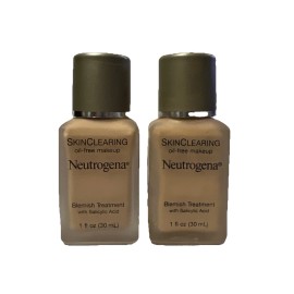 Neutrogena SkinClearing Oil-Free Makeup, Blemish Treatment, 30 Blushing Ivory