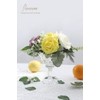 Floroom Artificial Flowers 25pcs Real Looking Canary Yellow Foam Fake