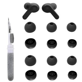 Vykyntow 6 Pairs Replacement Earbud Tips Compatible with JBL Endurance Peak 3/Vibe Beam/Tune 310C/Endurance Race/Vibe Buds, Silicone Ear Tips, Fits in Case, S/M/L, with 3-in-1 Cleaner Kit