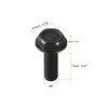 sourcing map Metric M6x17mm Hex Flange Bolts Left Hand Thread