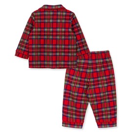 Little Me Clothes for Baby Boys' Christmas Holiday Plaid 2-Piece Pajamas, 2T