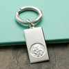CJoL - Solid 925 Sterling Silver St Christopher Ingot Keyring