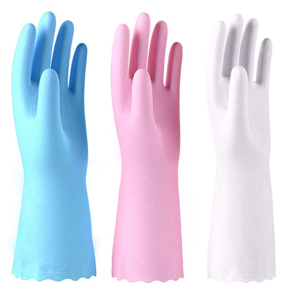 Alimat PluS 3 Pack Reusable Cleaning Gloves Latex Free -