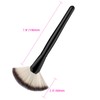 Luxspire Professional Fan Make-Up Brush, Single Soft Foundation Face Powder