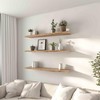 GXYAWPJ 36 Inch Floating Shelves for Wall Rustic Light Wood