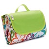 Flower Petal Picnic Mat (145x180cm) Light Green