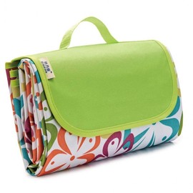 Flower Petal Picnic Mat (145x180cm) Light Green