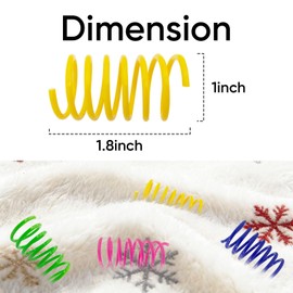 AGYM Cat Spring Toys, 30 Pack Cat Spiral Springs for Indoor Cats, Colorful & Durable Plastic Spring Coils Attract to Swat, Bite, Hunt, Interactive Toys for Kittens