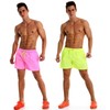 YnimioAOX 2 Pack Men's Swim Trunks Quick Dry Beach Shorts