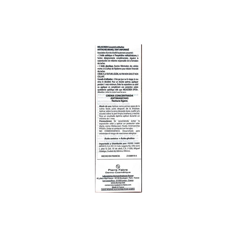 Melascreen Crema Concentrada Antimanchas 30ml
